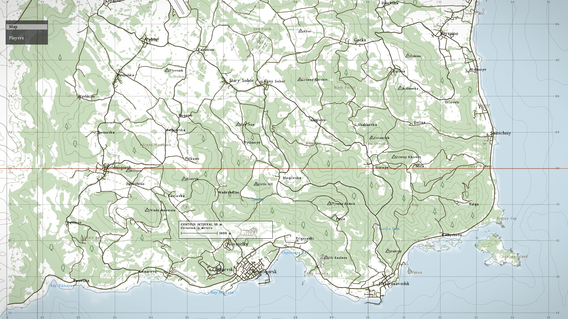 Map Of Dayz Alpha