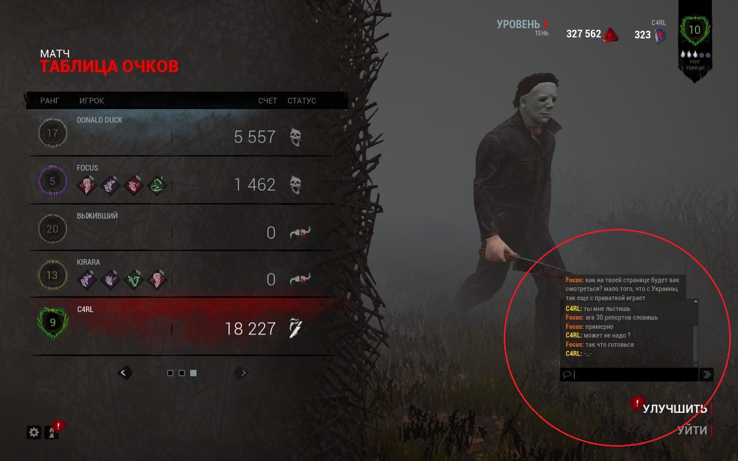 Карта дбд по часам