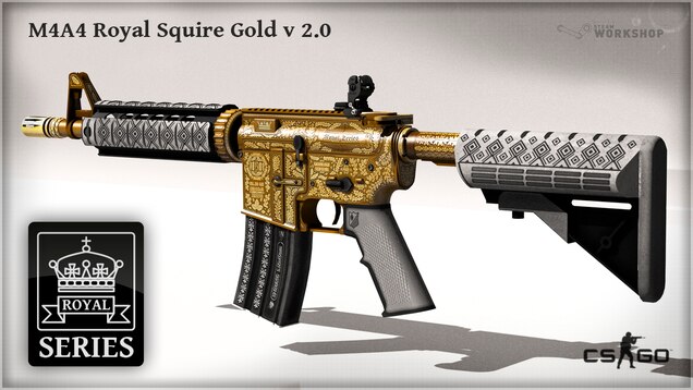Steam Workshop::M4A4 Royal Squire Gold 2.0