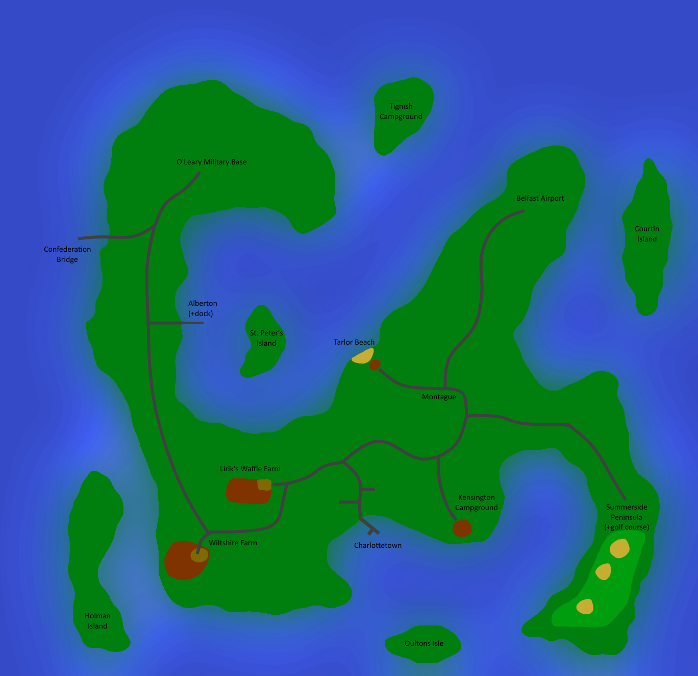 Карта pei в антюрнед