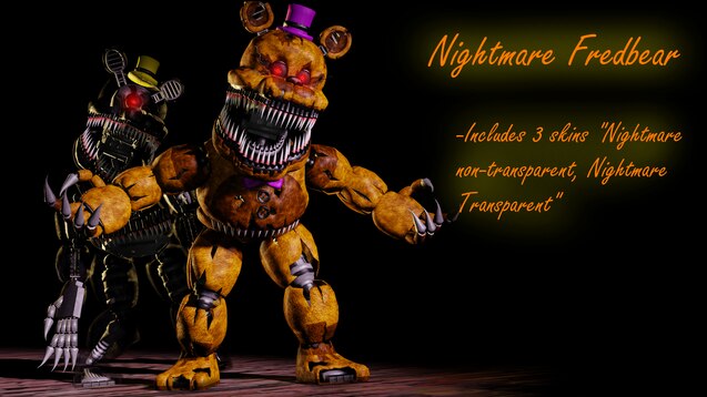 Free: Five Nights at Freddy's 4 Nightmare Animatronics - Fred Bear 