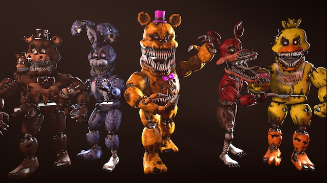 Are the FNaF 4 nightmare animatronic's real or are they just