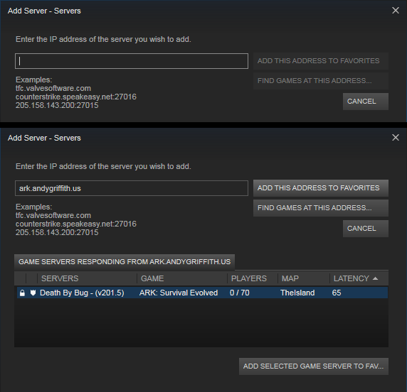 Steam Community :: Guide :: Connect to via IP address / URL