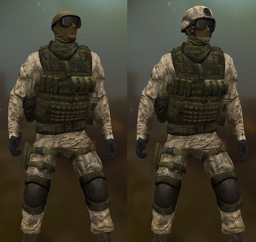 Steam Workshop::Security Heavy - USMC Desert MARPAT & M81 Woodland