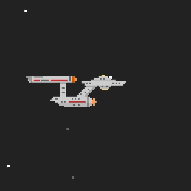 8 bit Star Trek Enterprise