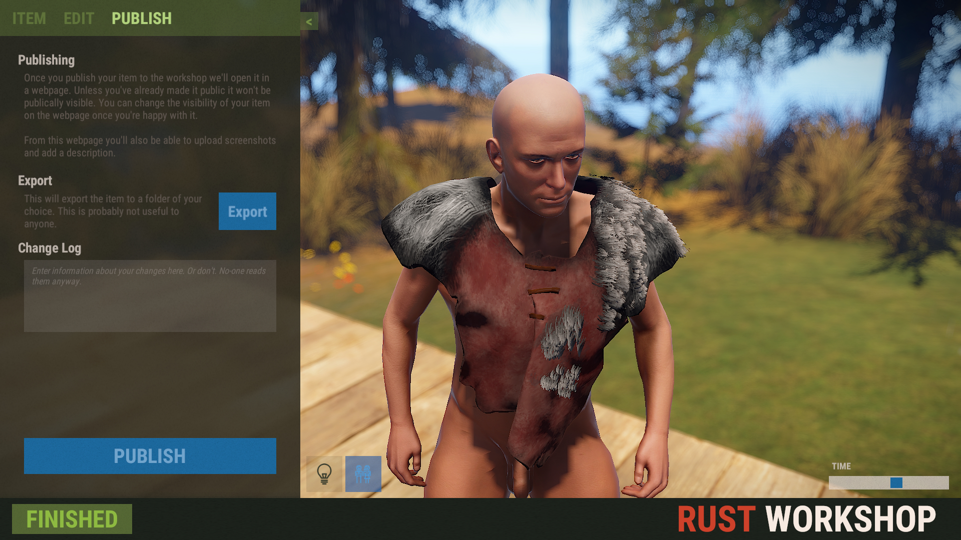 Grey Wolf Hide Poncho screenshot 1