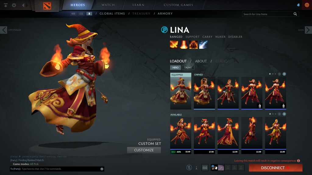 Steam Community Screenshot The Firest Lina Set