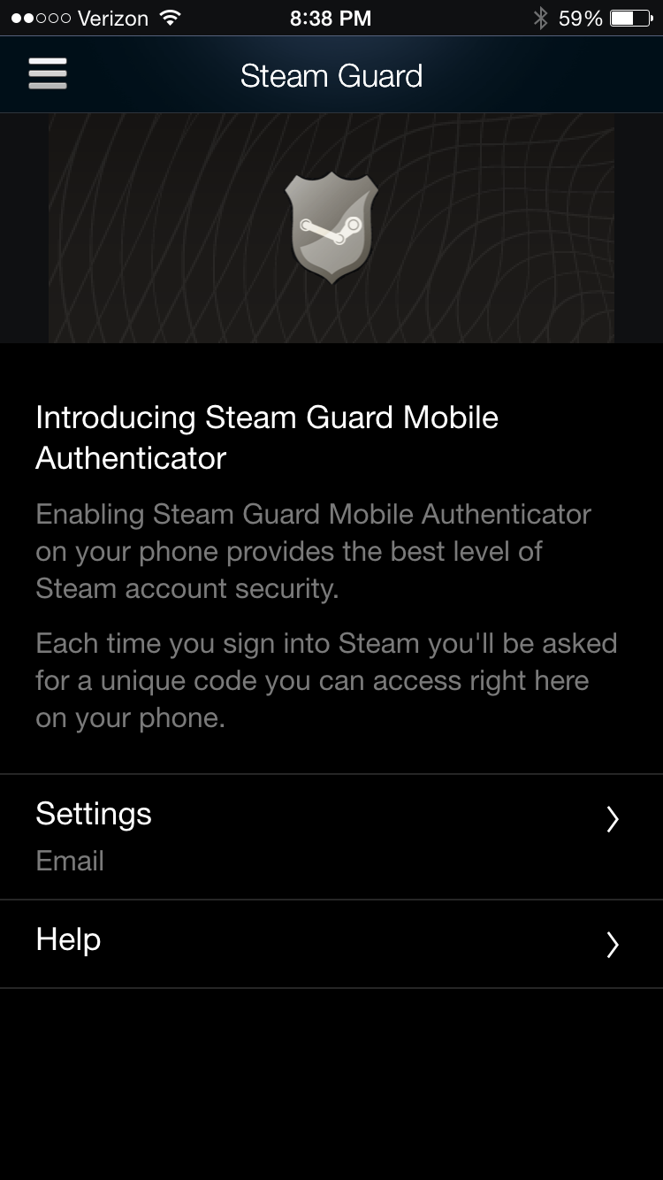 Phone authenticator change steam