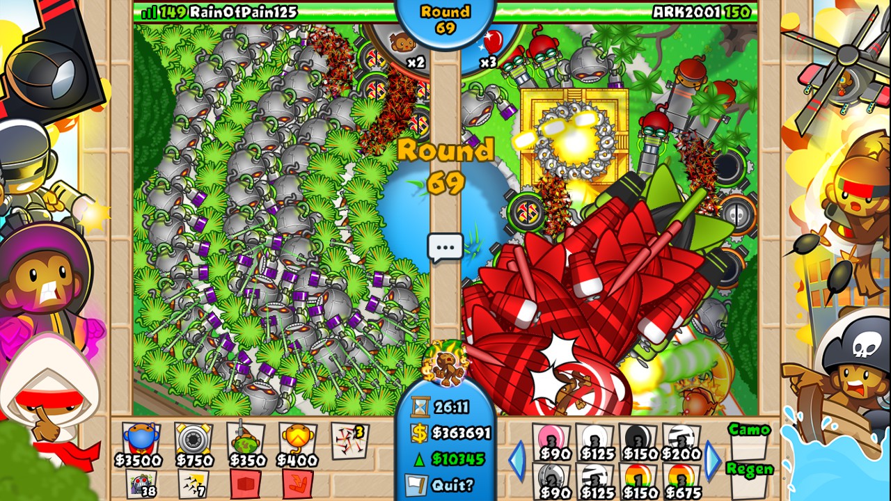 bloons td battles 2 hotkeys