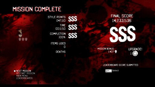 Complete the mission to obtain 15. SSS Devil May Cry 5. Style point DMC. Style Rank dmc4. Mission complete.