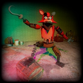 What's the deal with Withered Foxy and how does he jump so far?