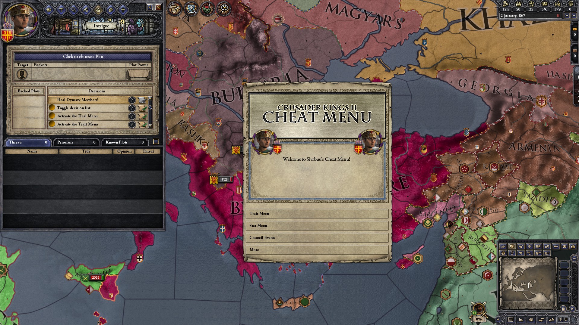 cheats crusader kings 2