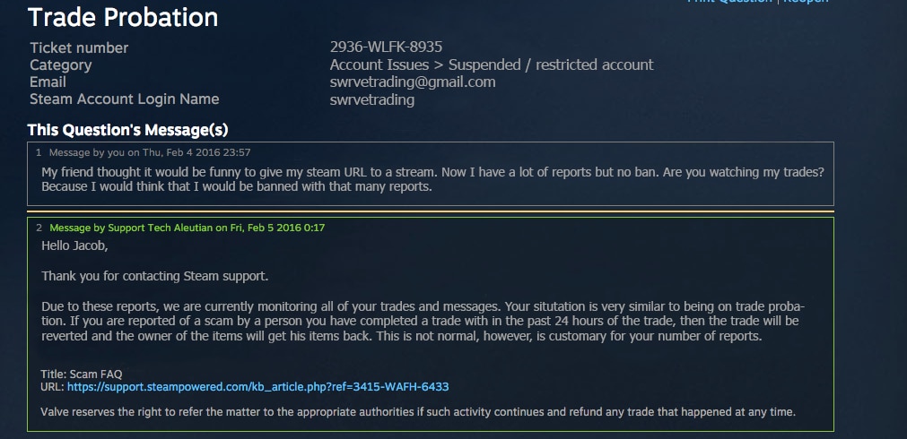 Steam Community :: :: Email from Valve about 24 hour insurance