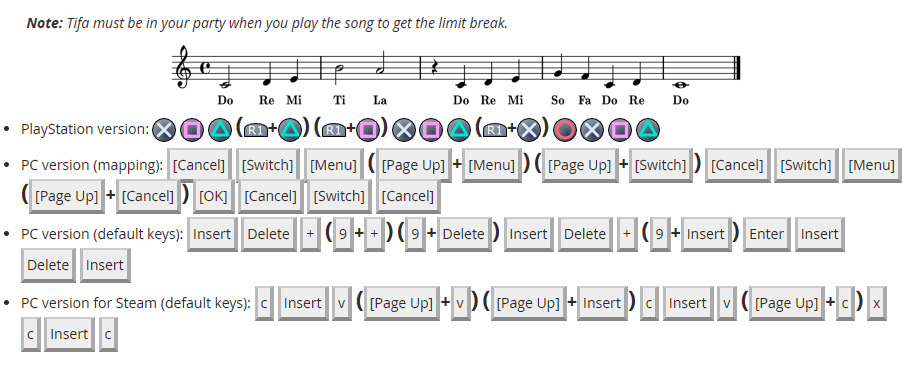 final fantasy 7 fecha tifa limit break piano pc