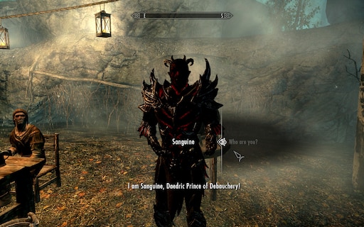 Sanguine, Daedric Prince of Debauchery (who regrettably has assumed the for...
