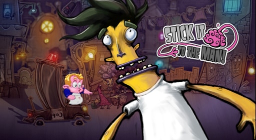 Игра Stick it to the man. Stick it to the Stick man. Stick it to the man PS Vita. Игра на ПС 4 Stick it to the Stick man.
