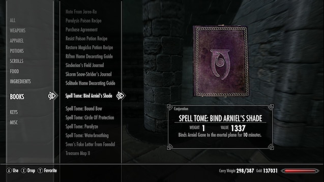Steam Workshop::Spell Tome: Bind Arniel\'s Shade