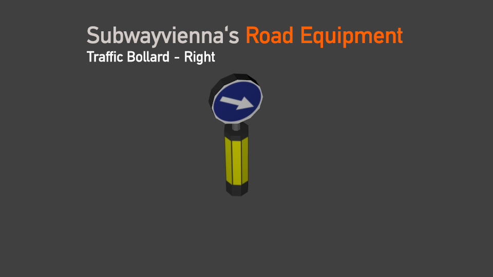Traffic Bollard Right Skymods