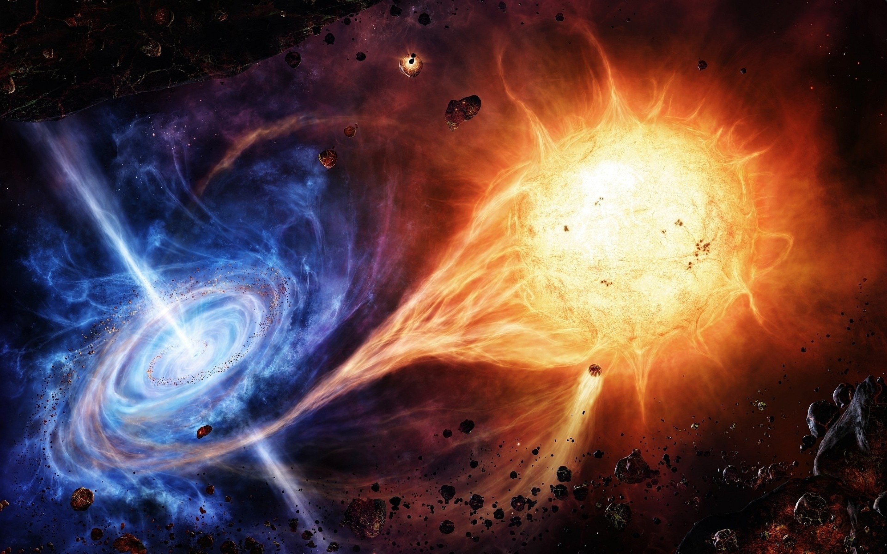 2 звезды в космосе. Черная дыра Квазар. Черная дыра Квазар Пульсар. Квазар Ulas j1342+0928. Черная дыра Квазар Сверхновая.