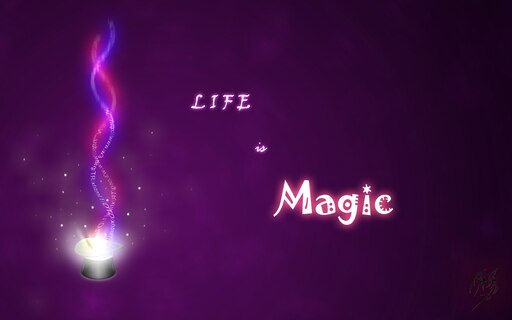 Life is magic. Magic on Life. Magic your Life. Life is Science фиол.