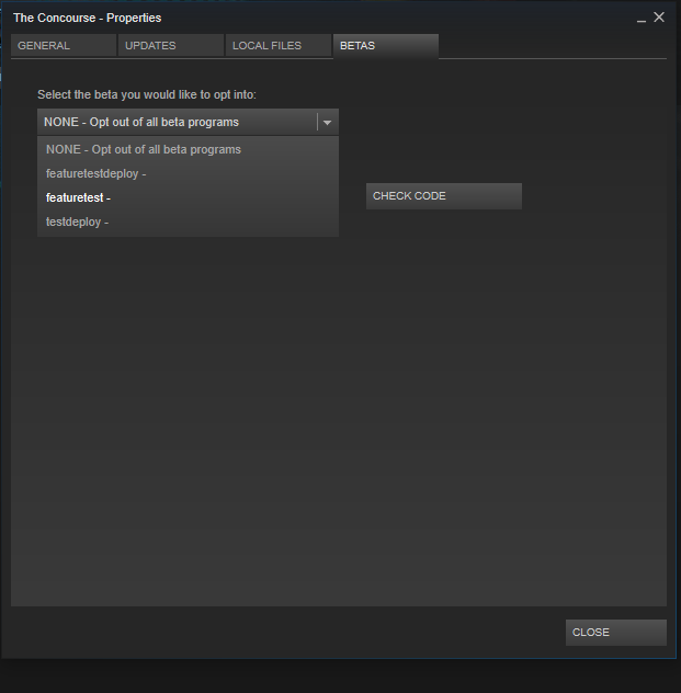 Property gaming. Steam client Beta. Dungeon Escape: Console Edition. Steam right. Player (click to select.