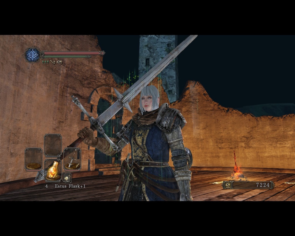 Steam Community :: Screenshot :: My DS2 take on a Claymore (from the manga  of the same name), currently swinging around a Lightning Zweihander +6.