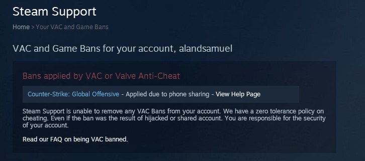 Steam Community :: Screenshot :: thanks csgo , dont ever use same phone number for applying ...