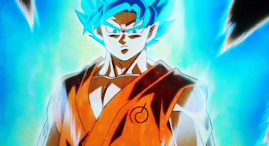 Goku Super Saiyan Blue Sticker - Goku Super Saiyan Blue - Discover & Share  GIFs