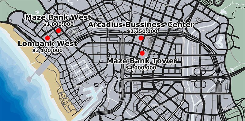 on the map gta v maze