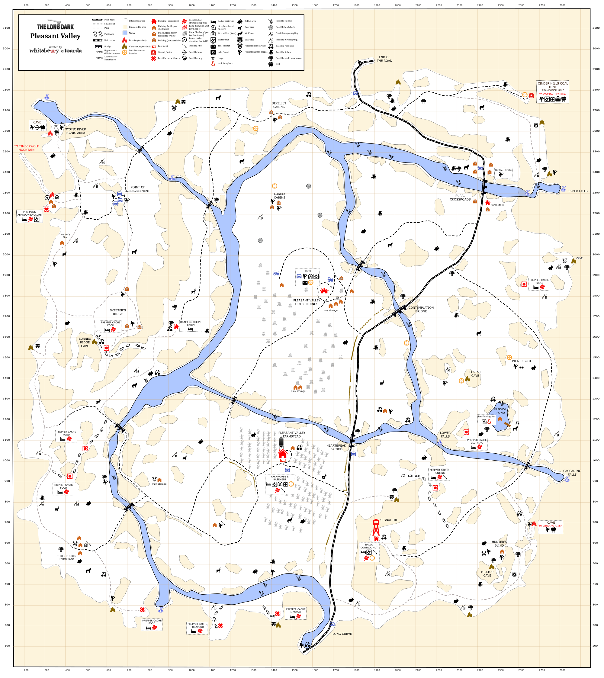 The long dark game map