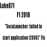 Seculauncher failed to start application