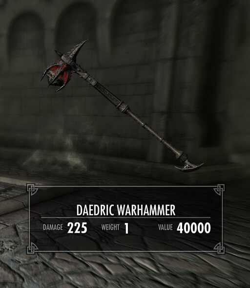 daedric weapons skyrim