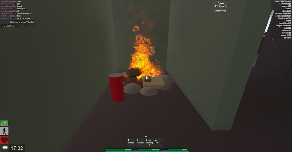 Steam Community Screenshot Watch Out For Carbon Monoxide Kids Some Idiot Lit A Campfire In The Closet - roblox campfire game