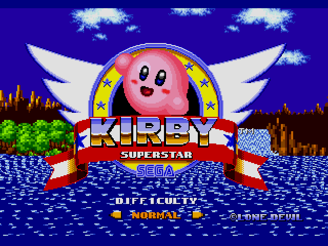 kirby sonic sprites kirby superstar in sonic