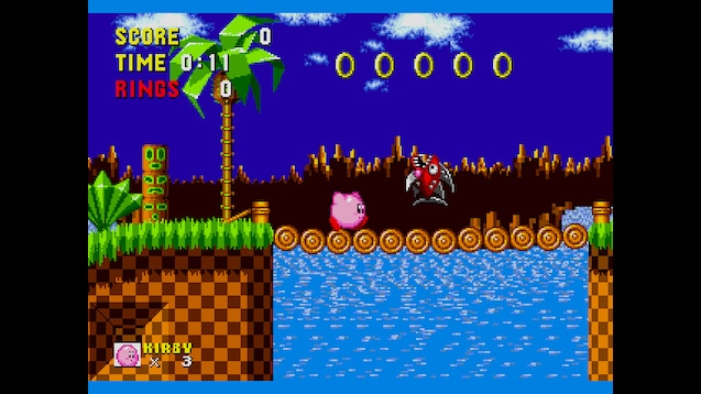 Steam Workshop::Kirby in Sonic the Hedgehog