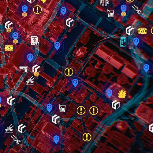 Fast Travel Map - enabled markers(non redmod) at Cyberpunk 2077 Nexus -  Mods and community