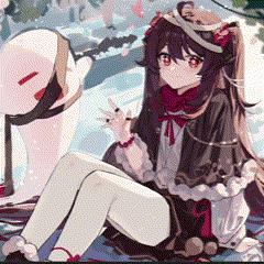 gifs . hu tao  Anime elf, Anime backgrounds wallpapers, Icon gif