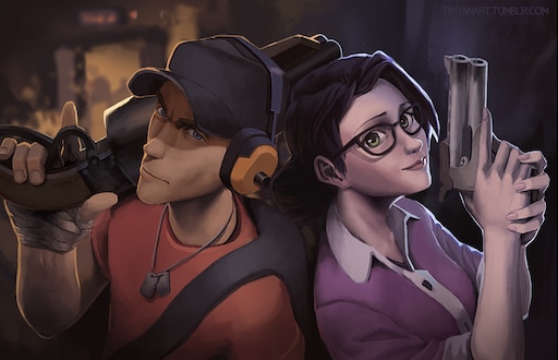 Сообщество Steam :: :: Scout and Miss Pauling.