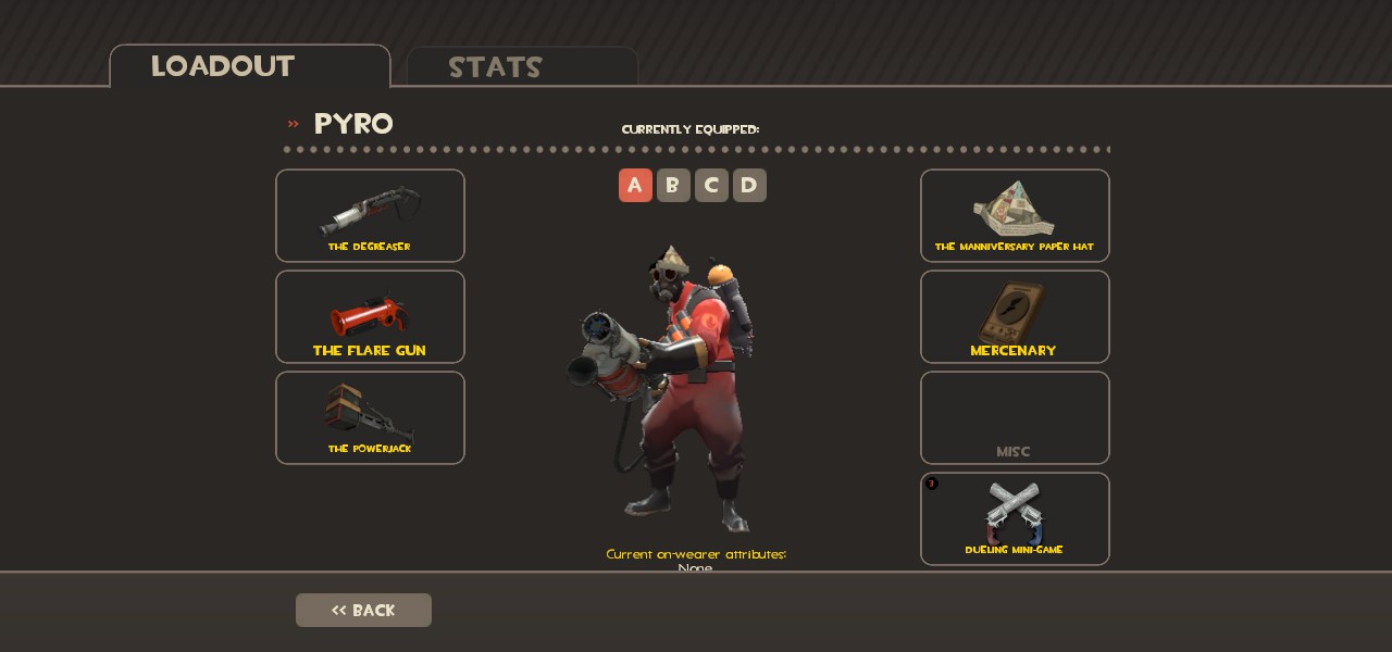 Steam Community :: Screenshot :: This is my Pyro loadout for TF2.
