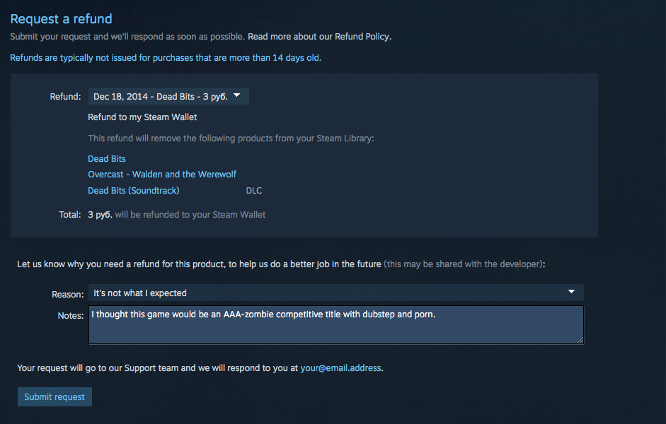 How to Refund a Game on Steam