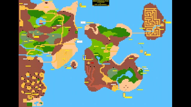 Zelda Ii World Map Link Awakening Tiles By Hyrule452 On Deviantart