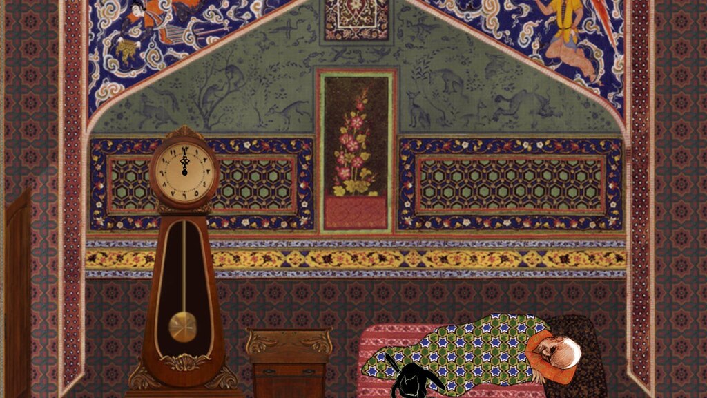 Steam Community Screenshot ドキュメンタリービデオゲームの隠れた豹いやネコ Cat And The Curp イランの元首相 モハンマド モサッデクを通した中東の動乱を ハリースミスから まどマギ イヌカレーが行うコラージュアニメの手法で描く