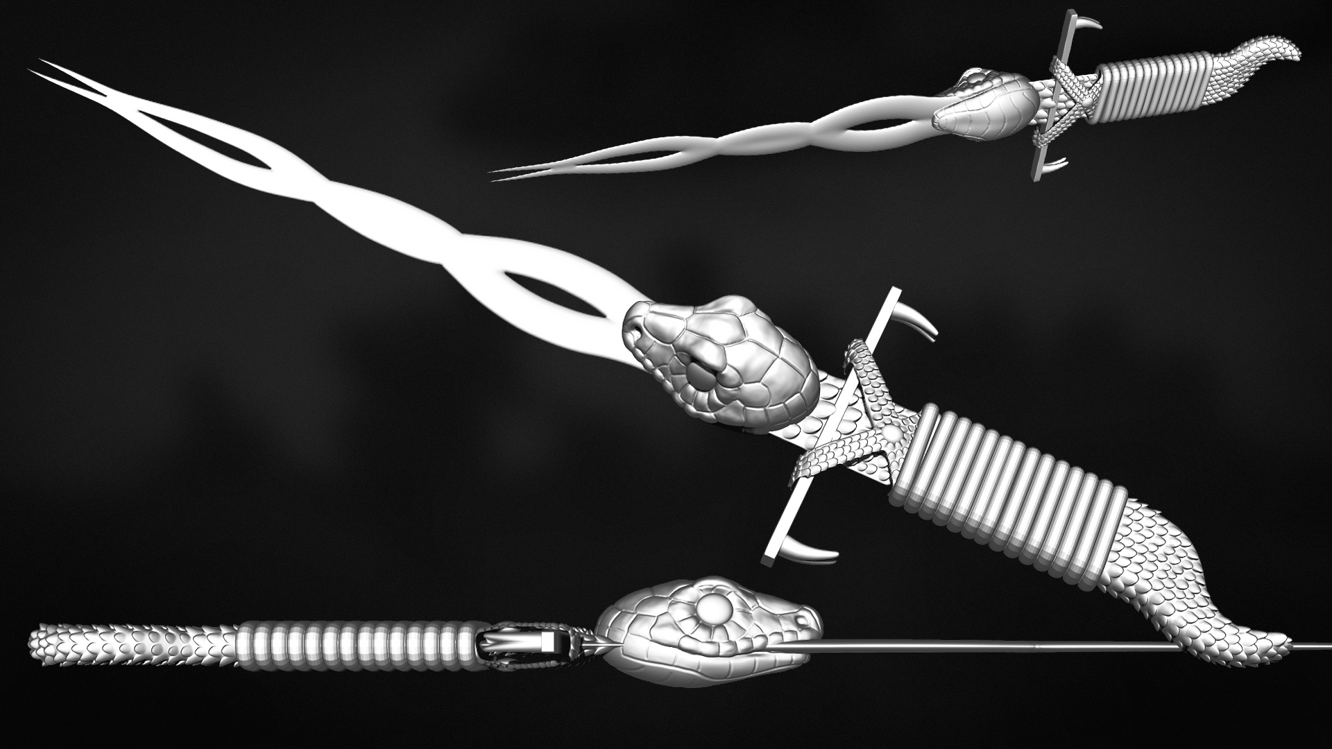 Lunar Snake Helix Rapier thumbnail 3