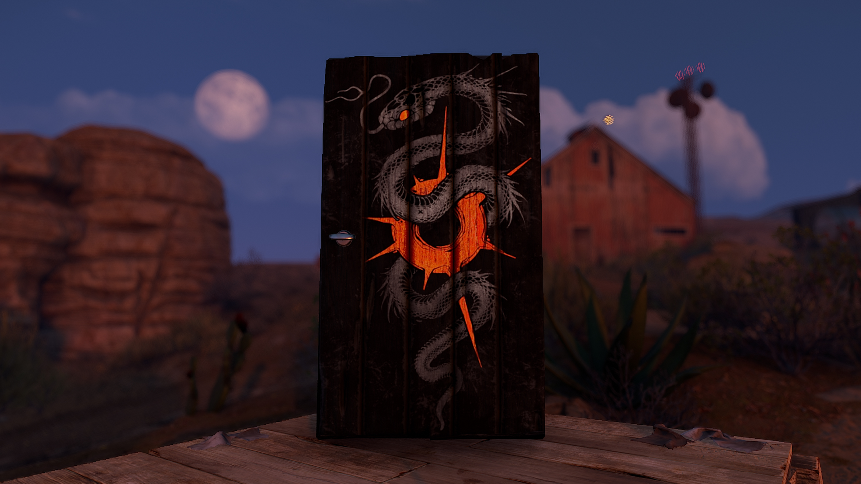 Serpent Lightkeeper Wooden Door thumbnail 4