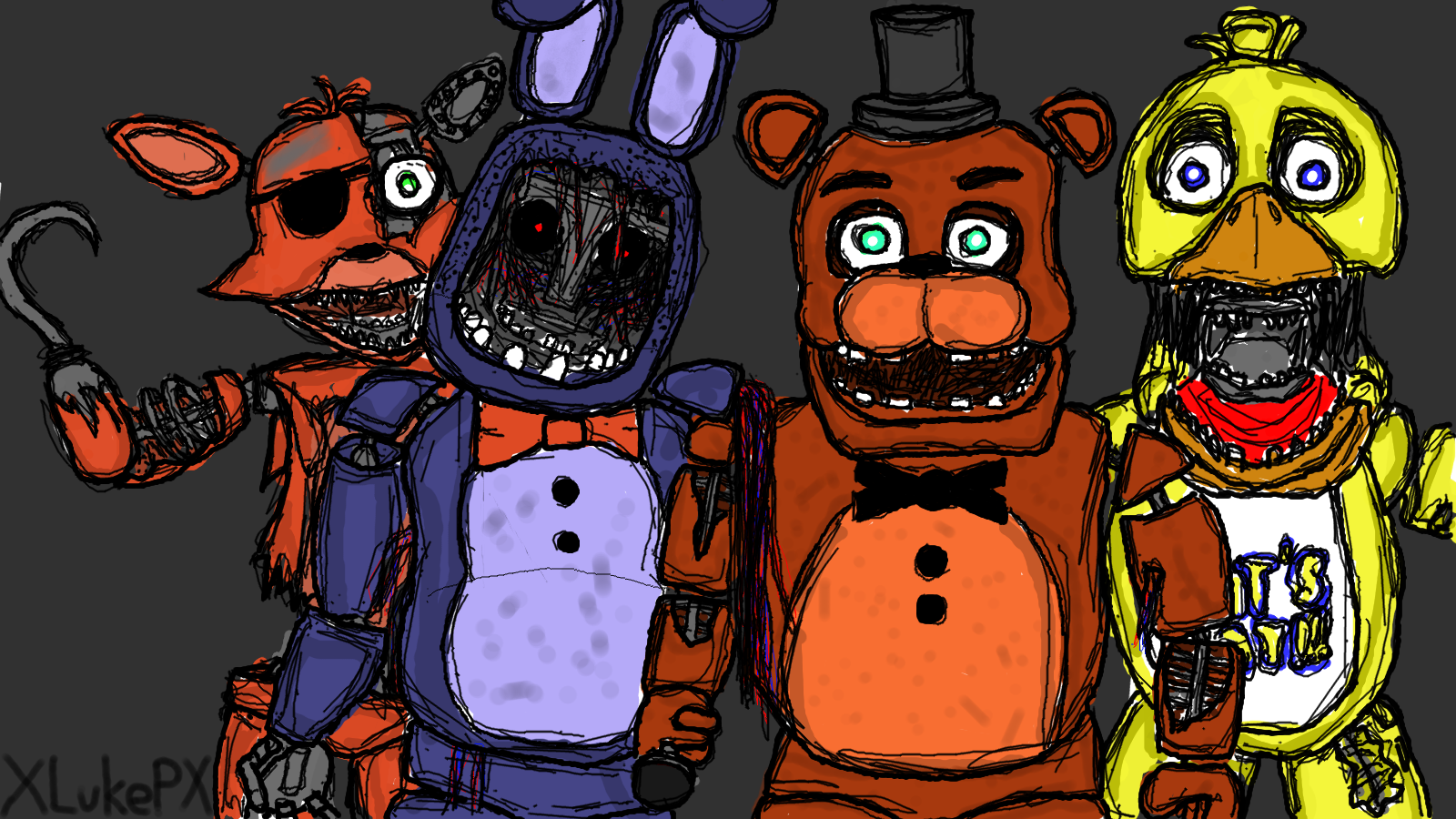 Фнаф 2 картинки олд аниматроников