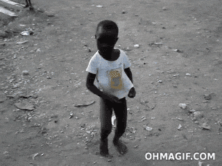 black kid dancing in street gif