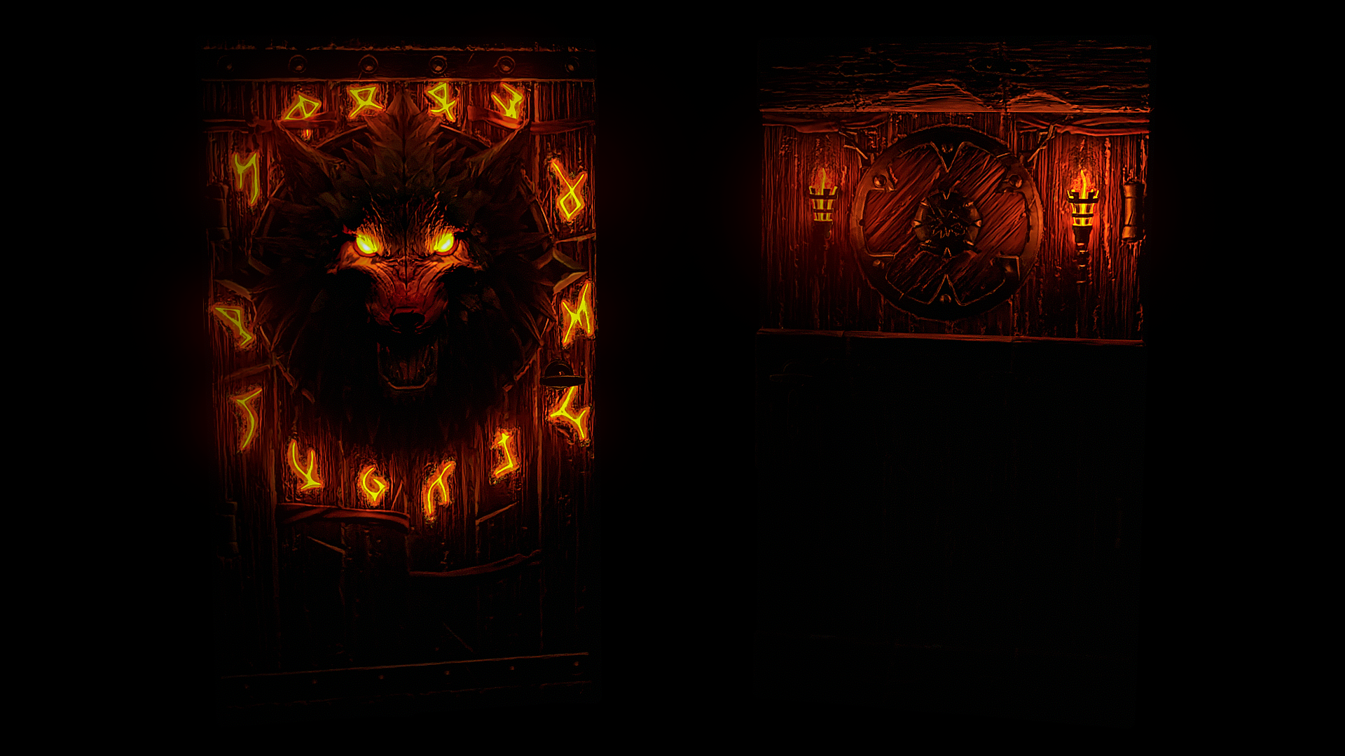 Wolf Warrior Wooden Door screenshot 1