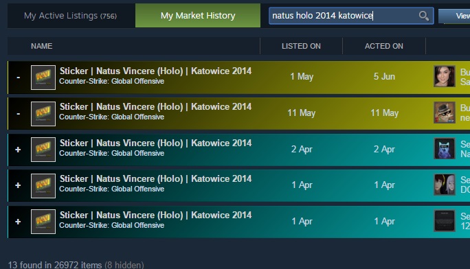 Steam Market History Plus