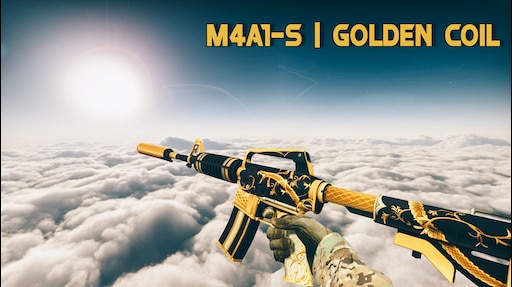 M4A1-S | Golden Coil (Factory New) .