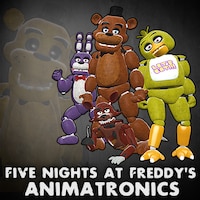 Just made some pixel art of the Fnaf 1-6 animatronics :  r/fivenightsatfreddys